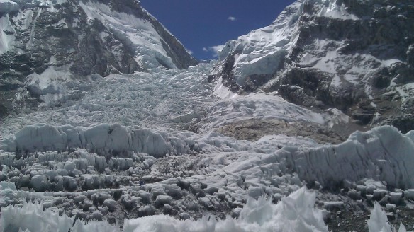 View of the Khumbu Ice Fall...
